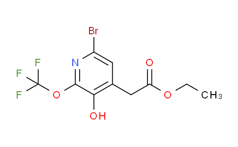 Ethyl 6-bromo-3-hydroxy-2-(trifluoromethoxy)pyridine-4-acetate