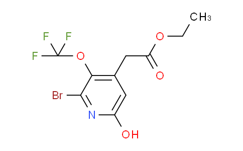 Ethyl 2-bromo-6-hydroxy-3-(trifluoromethoxy)pyridine-4-acetate