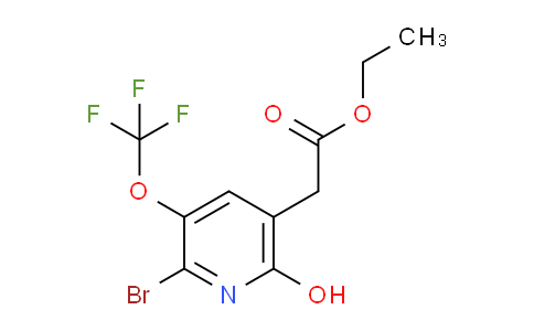 Ethyl 2-bromo-6-hydroxy-3-(trifluoromethoxy)pyridine-5-acetate
