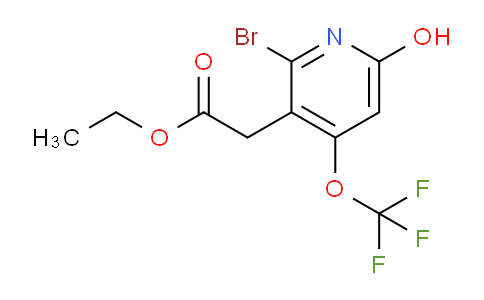 Ethyl 2-bromo-6-hydroxy-4-(trifluoromethoxy)pyridine-3-acetate