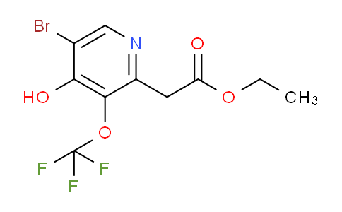 Ethyl 5-bromo-4-hydroxy-3-(trifluoromethoxy)pyridine-2-acetate