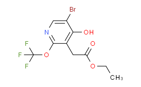 Ethyl 5-bromo-4-hydroxy-2-(trifluoromethoxy)pyridine-3-acetate