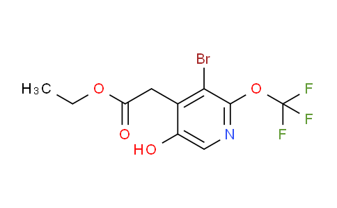 Ethyl 3-bromo-5-hydroxy-2-(trifluoromethoxy)pyridine-4-acetate