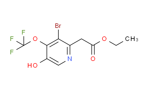 Ethyl 3-bromo-5-hydroxy-4-(trifluoromethoxy)pyridine-2-acetate