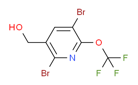 3,6-Dibromo-2-(trifluoromethoxy)pyridine-5-methanol