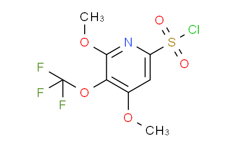 2,4-Dimethoxy-3-(trifluoromethoxy)pyridine-6-sulfonyl chloride