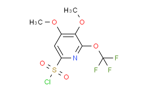 3,4-Dimethoxy-2-(trifluoromethoxy)pyridine-6-sulfonyl chloride