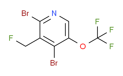 2,4-Dibromo-3-(fluoromethyl)-5-(trifluoromethoxy)pyridine