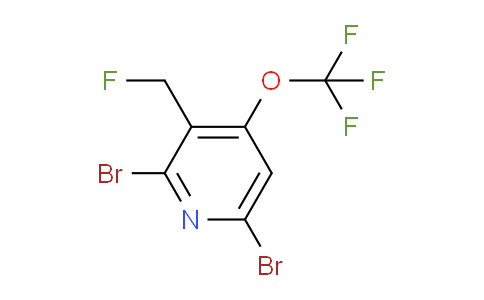 2,6-Dibromo-3-(fluoromethyl)-4-(trifluoromethoxy)pyridine