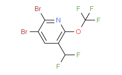 2,3-Dibromo-5-(difluoromethyl)-6-(trifluoromethoxy)pyridine