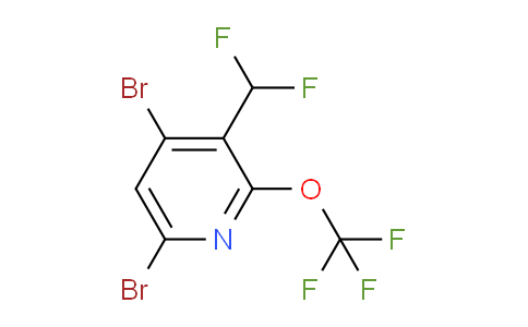 4,6-Dibromo-3-(difluoromethyl)-2-(trifluoromethoxy)pyridine