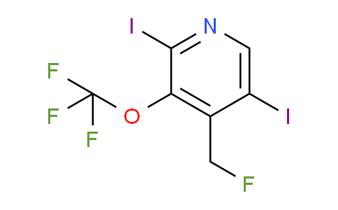 2,5-Diiodo-4-(fluoromethyl)-3-(trifluoromethoxy)pyridine