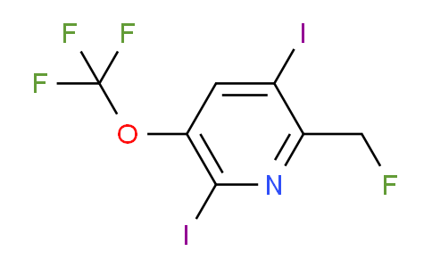 3,6-Diiodo-2-(fluoromethyl)-5-(trifluoromethoxy)pyridine