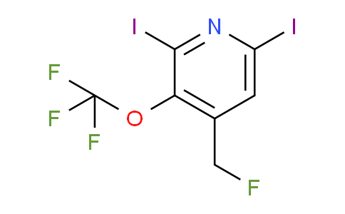2,6-Diiodo-4-(fluoromethyl)-3-(trifluoromethoxy)pyridine
