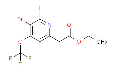 AM19677 | 1803675-98-0 | Ethyl 3-bromo-2-iodo-4-(trifluoromethoxy)pyridine-6-acetate