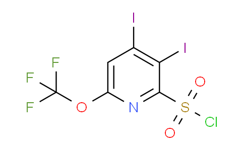 3,4-Diiodo-6-(trifluoromethoxy)pyridine-2-sulfonyl chloride