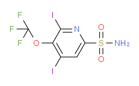 2,4-Diiodo-3-(trifluoromethoxy)pyridine-6-sulfonamide