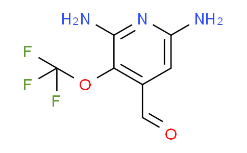 2,6-Diamino-3-(trifluoromethoxy)pyridine-4-carboxaldehyde