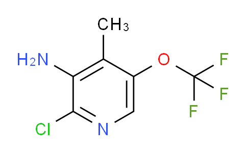 3-Amino-2-chloro-4-methyl-5-(trifluoromethoxy)pyridine