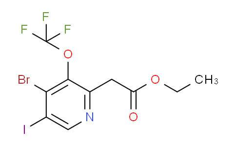 Ethyl 4-bromo-5-iodo-3-(trifluoromethoxy)pyridine-2-acetate