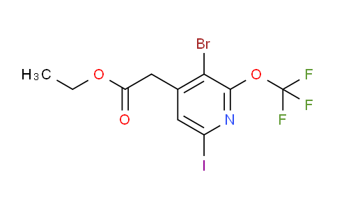 Ethyl 3-bromo-6-iodo-2-(trifluoromethoxy)pyridine-4-acetate