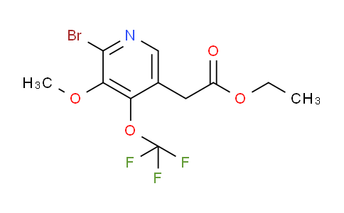 Ethyl 2-bromo-3-methoxy-4-(trifluoromethoxy)pyridine-5-acetate