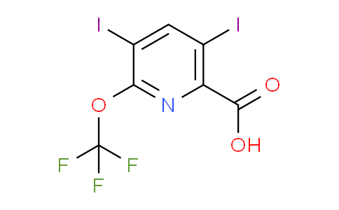 3,5-Diiodo-2-(trifluoromethoxy)pyridine-6-carboxylic acid