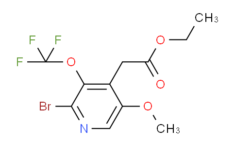 AM19723 | 1803626-09-6 | Ethyl 2-bromo-5-methoxy-3-(trifluoromethoxy)pyridine-4-acetate