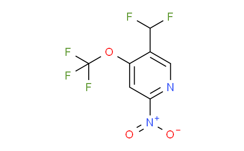 5-(Difluoromethyl)-2-nitro-4-(trifluoromethoxy)pyridine