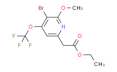 AM19736 | 1804578-86-6 | Ethyl 3-bromo-2-methoxy-4-(trifluoromethoxy)pyridine-6-acetate