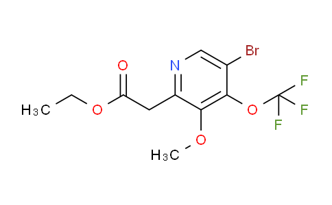 Ethyl 5-bromo-3-methoxy-4-(trifluoromethoxy)pyridine-2-acetate