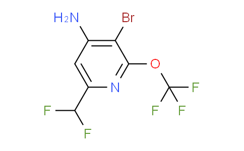AM197547 | 1804610-95-4 | 4-Amino-3-bromo-6-(difluoromethyl)-2-(trifluoromethoxy)pyridine