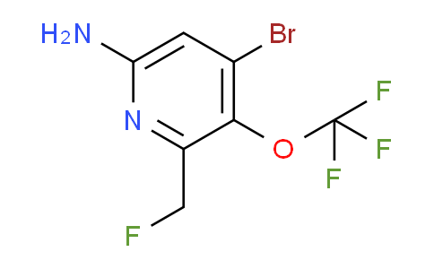 6-Amino-4-bromo-2-(fluoromethyl)-3-(trifluoromethoxy)pyridine