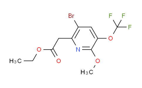 AM19766 | 1806193-78-1 | Ethyl 5-bromo-2-methoxy-3-(trifluoromethoxy)pyridine-6-acetate