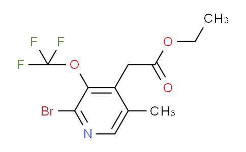 AM19783 | 1804574-41-1 | Ethyl 2-bromo-5-methyl-3-(trifluoromethoxy)pyridine-4-acetate