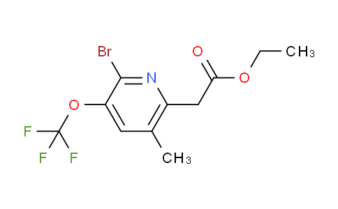 Ethyl 2-bromo-5-methyl-3-(trifluoromethoxy)pyridine-6-acetate