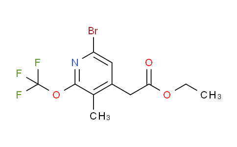 Ethyl 6-bromo-3-methyl-2-(trifluoromethoxy)pyridine-4-acetate