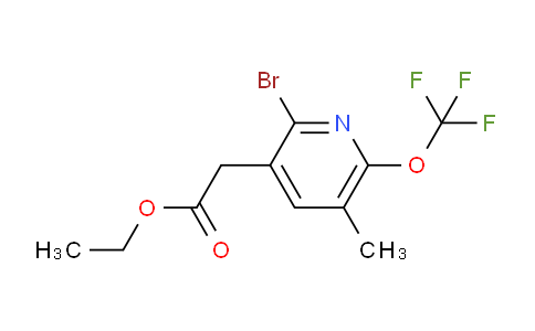 Ethyl 2-bromo-5-methyl-6-(trifluoromethoxy)pyridine-3-acetate