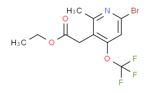 AM19792 | 1803576-66-0 | Ethyl 6-bromo-2-methyl-4-(trifluoromethoxy)pyridine-3-acetate