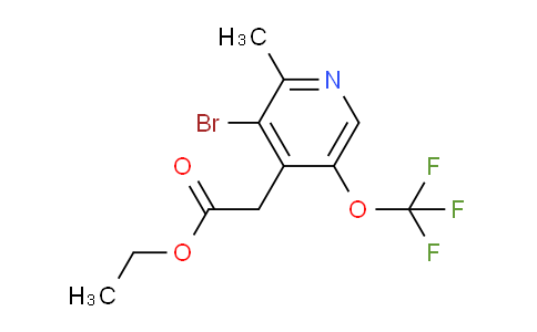 AM19797 | 1804566-72-0 | Ethyl 3-bromo-2-methyl-5-(trifluoromethoxy)pyridine-4-acetate