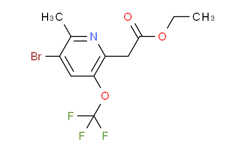 AM19798 | 1804615-78-8 | Ethyl 3-bromo-2-methyl-5-(trifluoromethoxy)pyridine-6-acetate