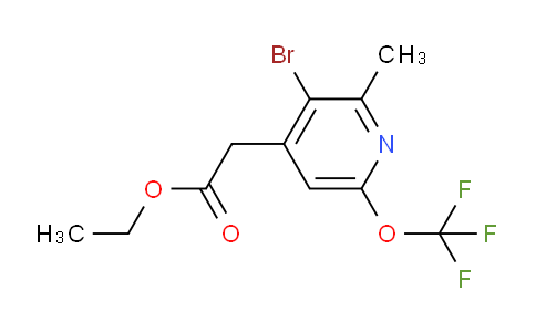AM19799 | 1803576-69-3 | Ethyl 3-bromo-2-methyl-6-(trifluoromethoxy)pyridine-4-acetate