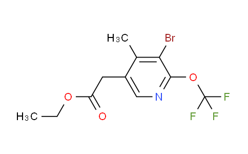 AM19801 | 1804566-81-1 | Ethyl 3-bromo-4-methyl-2-(trifluoromethoxy)pyridine-5-acetate