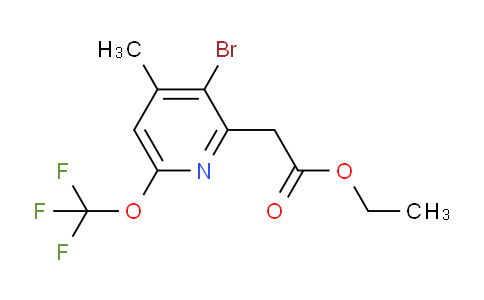 AM19805 | 1806148-35-5 | Ethyl 3-bromo-4-methyl-6-(trifluoromethoxy)pyridine-2-acetate