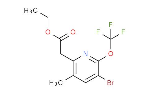 AM19808 | 1804009-35-5 | Ethyl 3-bromo-5-methyl-2-(trifluoromethoxy)pyridine-6-acetate
