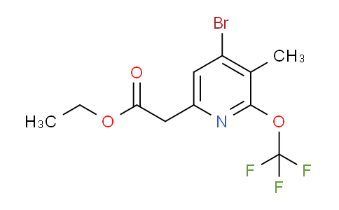 AM19820 | 1803576-97-7 | Ethyl 4-bromo-3-methyl-2-(trifluoromethoxy)pyridine-6-acetate