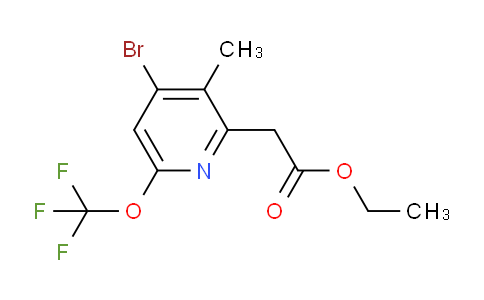 AM19823 | 1804651-92-0 | Ethyl 4-bromo-3-methyl-6-(trifluoromethoxy)pyridine-2-acetate