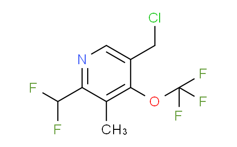 5-(Chloromethyl)-2-(difluoromethyl)-3-methyl-4-(trifluoromethoxy)pyridine