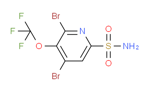 2,4-Dibromo-3-(trifluoromethoxy)pyridine-6-sulfonamide