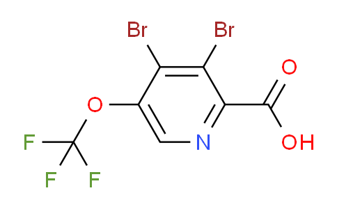 3,4-Dibromo-5-(trifluoromethoxy)pyridine-2-carboxylic acid